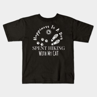 Happiness Is A Day Spent Hiking With My Cat Kids T-Shirt